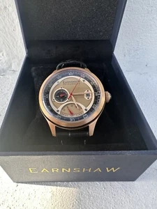 Ear Shaw Viscount Dual Time Retrograde Es-8269-05 - Picture 1 of 9