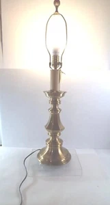 Vintage Wildwood Lampholder Brass Table Lamp beautiful 31" really nice!!!! - Picture 1 of 13