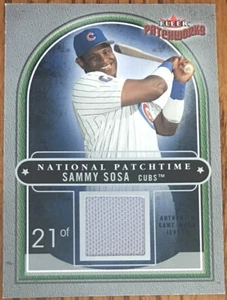 2004 Fleer Patchworks National Patchtime Sammy Sosa NP/SS #’d 264/350 - Picture 1 of 3