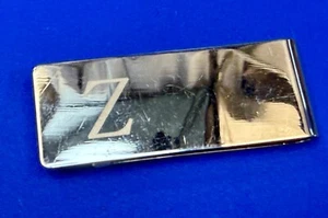 Clip para Dinero Color Plata Vintage Reflectante Letra Personalizada Inicial Z - Imagen 1 de 17