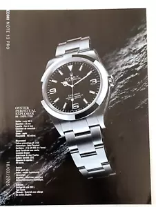 ROLEX vintage watch Print Ad OYSTER PERPETUAL EXPLORER 214270 2011 - Picture 1 of 1