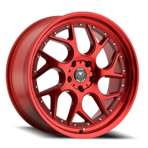 VENOM33 18X8.5 5X120 +30 73.1 Neon Red - Picture 1 of 1