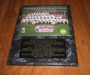 2007 RED SOX WORLD SERIES CHAMPIONS TEAM PHOTO PLAQUE - Picture 1 of 1
