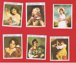 Paraguay #1099-1104 MVFLH OG Paintings Free S/H - Picture 1 of 1
