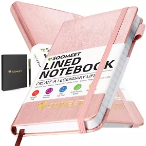 Lined Pocket Notebook Journal for Women Men, Total 400 Pages, Mini Small Hard... - Picture 1 of 7
