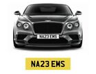 NAZEEMS Non Dateless Number Plate Private Personalised Registration Naz Nas