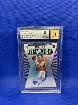 2019 BGS Passing Torch Drew Lock RC Apprentice Ink Auto 3/5 SSP Jersey Match! 🔥 - Image 1 of 3