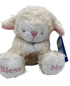 PRAYING LAMB BABY - SOFT HUGGABLE PINK - Picture 1 of 1