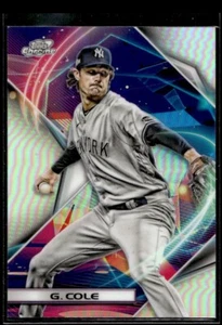 2022 Topps Chrome Cosmic Refractor Gerrit Cole New York Yankees #81 - Picture 1 of 2