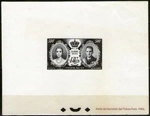 MONACO: PA.n°65, épreuve en noir - Imagen 1 de 1