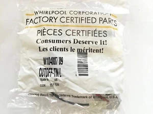 Whirlpool Genuine OEM Kenmore Dryer Thermostat Kit W10480709 280010 PS3508094 - Picture 1 of 3