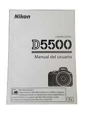 OEM Nikon D5500 user manual manual del usario  Spanish en español NEW