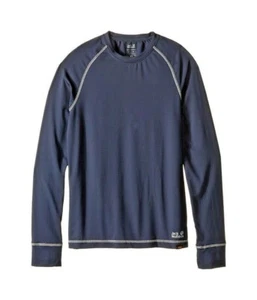Jack Wolfskin Kids Dry 'n Cosy Long Sleeve Night Shirt Blue EU 92 (approx 2T US) - Picture 1 of 1