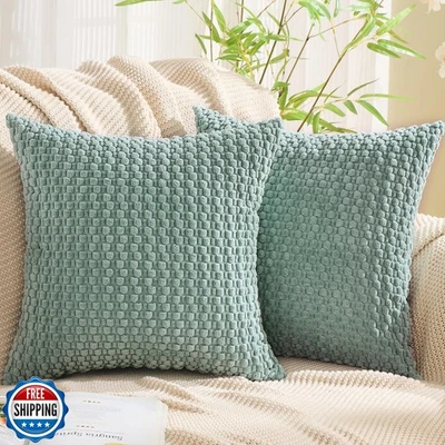 GAWAMAY Decorative Throw Pillow Covers 16x16 Inch Set of 2 for Living Room Co - Image 1 of 4