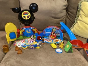 DISNEY MICKEY MOUSE CLUBHOUSE HOUSE PLAYSET 27 Piece LOT Minnie, Daisy, Pluto - Picture 1 of 13