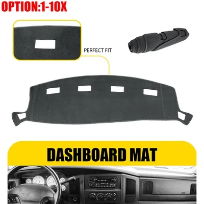 Alfombrilla de cubierta de tablero para Dodge Ram 1500 2500 3500 2002-2008 gris alfombrilla de tablero Foto 1 de 4