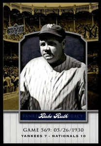 Upper Deck Yankee Stadium Legacy #563 2008 Babe Ruth New York Yankees casi nuevo+ - Imagen 1 de 2