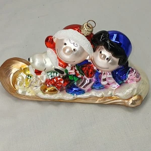 Kurt S. Adler Polonaise Ornament "Peanuts of Tobaggon"' AP1027 Charlie Brown - Bild 1 von 11