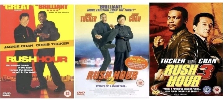RUSH HOUR TRILOGY COMPLETE MOVIE FILM 1-3 COLLECTION DVD PART1 2 3 UK New R2 - Image 1 of 1