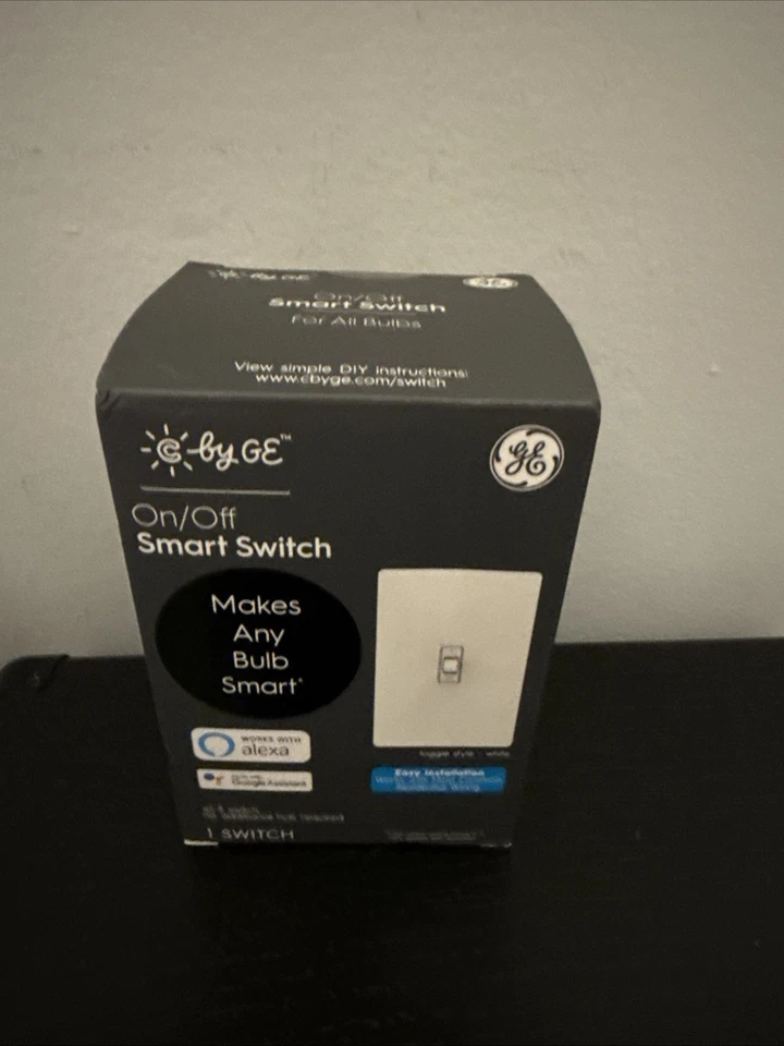 Interruptor inteligente de encendido/apagado Cync by GE estilo palanca - funciona con Alexa y Asistente de Google Foto 1 de 1