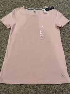Brand New Girls Gap Pink Shirt Rhinestone Heart Sz Large (10) - Picture 1 of 3