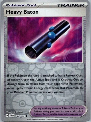 Pokemon Heavy Baton SV05: Temporal Forces 151/162 Near Mint NM Reverse Holo - Image 1 of 2