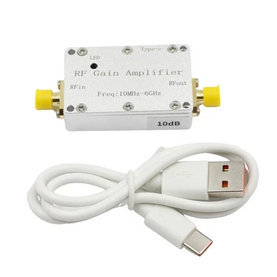 10M-6Ghz High Flatness Amplifier 10-40DB Front End Receiver RF Signal Drive - Image 1 of 4