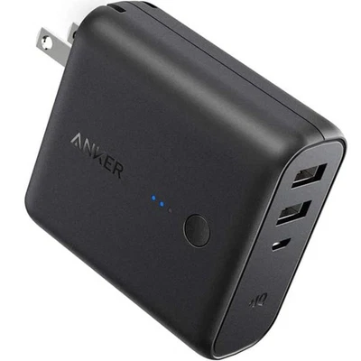 Anker PowerCore Fusion 5000, Combo Cargador de Pared y Banco de Alimentación - Doble USB 10Watt Foto 1 de 4