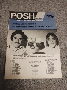 Peterborough United V Sheffield Wednesday 10/03/1976 - Picture 1 of 1