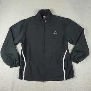 Jordan Jacket Mens XL Black Jumpman Logo Full Zip Up Track Windbreaker * - Picture 1 of 11