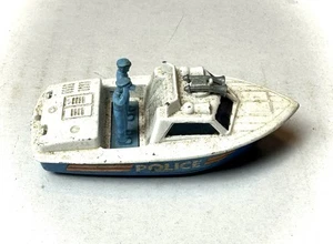 Vintage Matchbox Police Launch Boat #52 1976 Diecast Toy Car Superfast - Picture 1 of 5