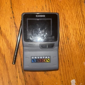 Vintage Casio TV-770B Crystal Vision Portable Color Pocket Mini Television Read! - Picture 1 of 7