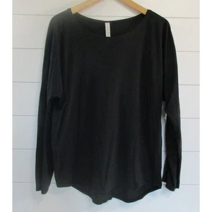 T-shirt Lululemon donna Dolman manica lunga taglia 4 nera tempo libero - Foto 1 di 10