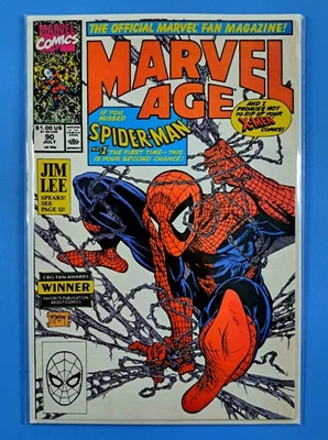 Marvel Age #90 Marvel (1990) Todd McFarlane Cover Jim Lee Higher Grade NM🔥 - Image 1 of 4