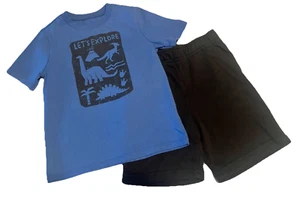 Garanimals Set Shirt Shorts Lot 5T Explore Dinosaurs Outfit Boy Clothing - Picture 1 of 9