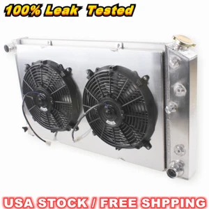 4Row Radiator&Fan For 1965-1974 Cadillac DeVille 1968 1970 1971 1972 1973 CC161 - Picture 1 of 7