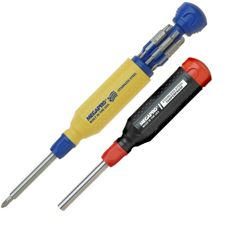 Megapro Stainless Steel Original & Tamperproof Multi Bit Screwdriver Set USA 151 - Image 1 of 4