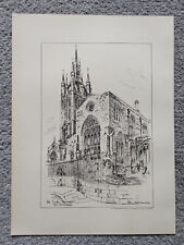 The South Transept, St Nicholas', Newcastle upon Tyne - Antique Print - 1890
