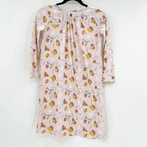 Tea Pink Floral Nightgown Girls Kids 10 Long Sleeve Pullover Comfy Sleepwear - Picture 1 of 5