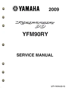Genuino Yamaha servicio de reparación de fábrica Raptor 90 YFM90 YFM 90 2009 - Imagen 1 de 2