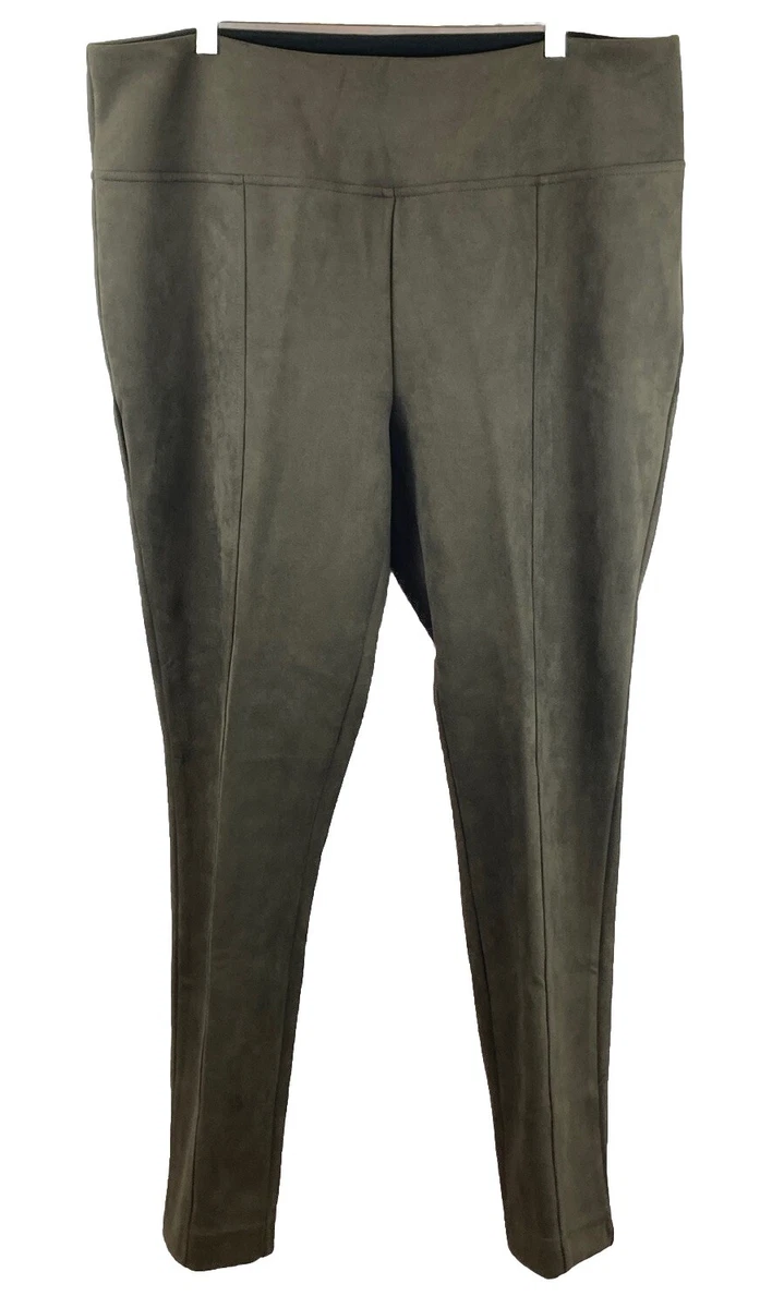 Andrew Marc Women's Pull-On Yoga Pants - Wide Leg Foldover Waistband Regular Fit