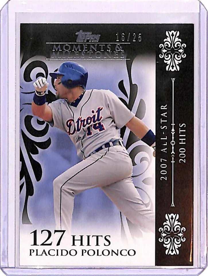 Topps Moments and Milestones 2008 negro #103-127 Plácido Polanco 16/25 identificación: 26686 Foto 1 de 2