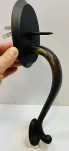 ¿Vintage o moderno? Latón? "Tirón de manija de puerta delantera con pestillo para pulgar grande 11,5" - Imagen 1 de 9