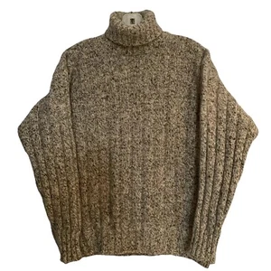 Joan & David Damen hellgrau 100% Kaschmir Kanal Strick Rollkragen Pullover Gr. L - Bild 1 von 13