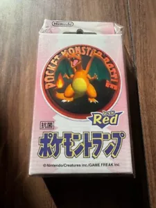 Pokemon Poker Spielkarten Deck Red Charizard Nintendo 1998 Express Delivery JP - Bild 1 von 6