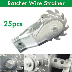 25Pcs Inline Ratchet Wire Fence Strainer Tensioner for Electric Fencing Farm - Picture 1 of 12