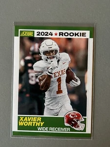 2024 Score - 35th Anniversary Rookie #1 Xavier Worthy (RC) - Picture 1 of 2