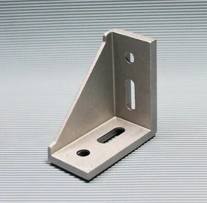 Ángulo para perfil de aluminio 40 ranura 8 conector de perfil ángulo esquina carga pesada 39x78x78 1 - Imagen 1 de 2