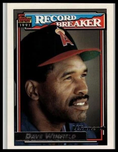 1992 Topps #5b Dave Winfield Gold Winners Small Topps Gold Logo on back - Bild 1 von 2