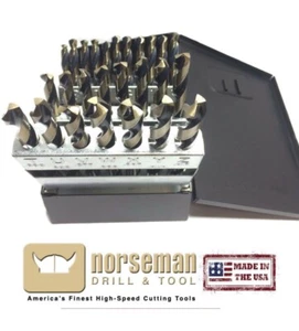 Norseman 26pc Letter sizes "A - Z" Magnum Super Premium drill bit set USA #88660 - Picture 1 of 3